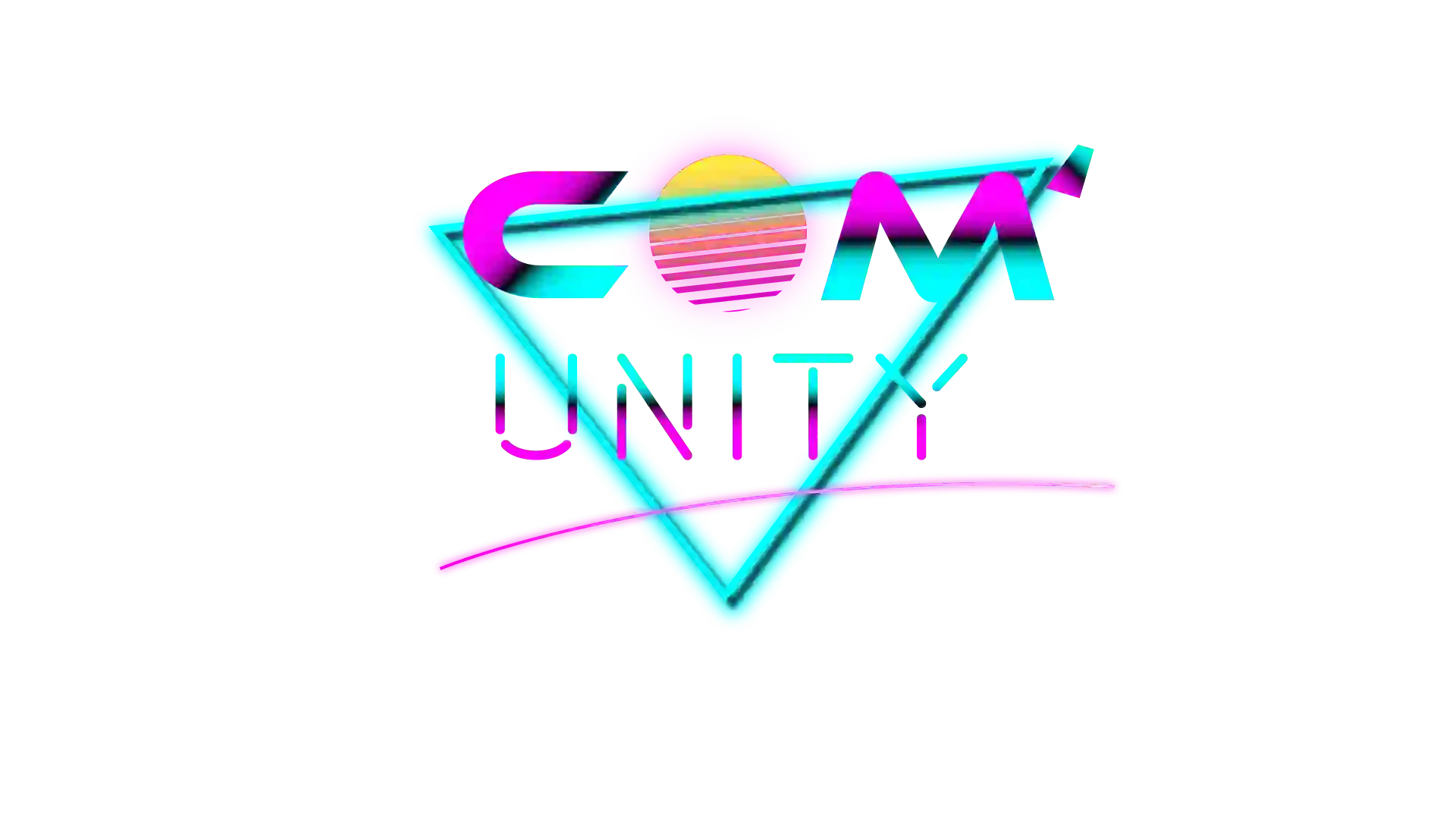 Logo de Com'Unity en couleurs magenta et cyan
